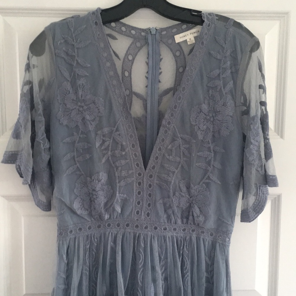 Honey Punch Long Lace Romper